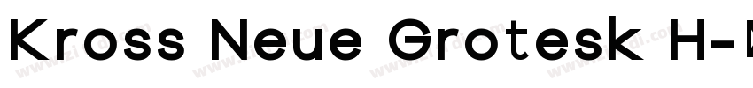 Kross Neue Grotesk H字体转换